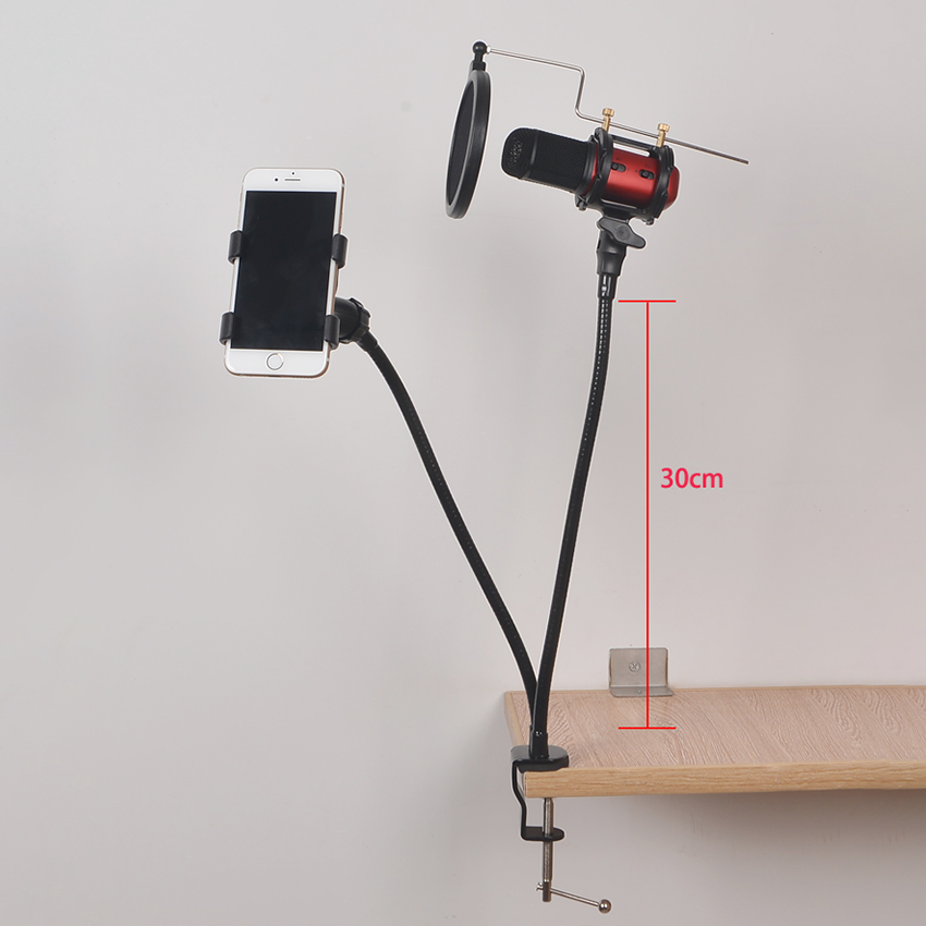 Giá đỡ điện thoại mic thu âm có màng lọc