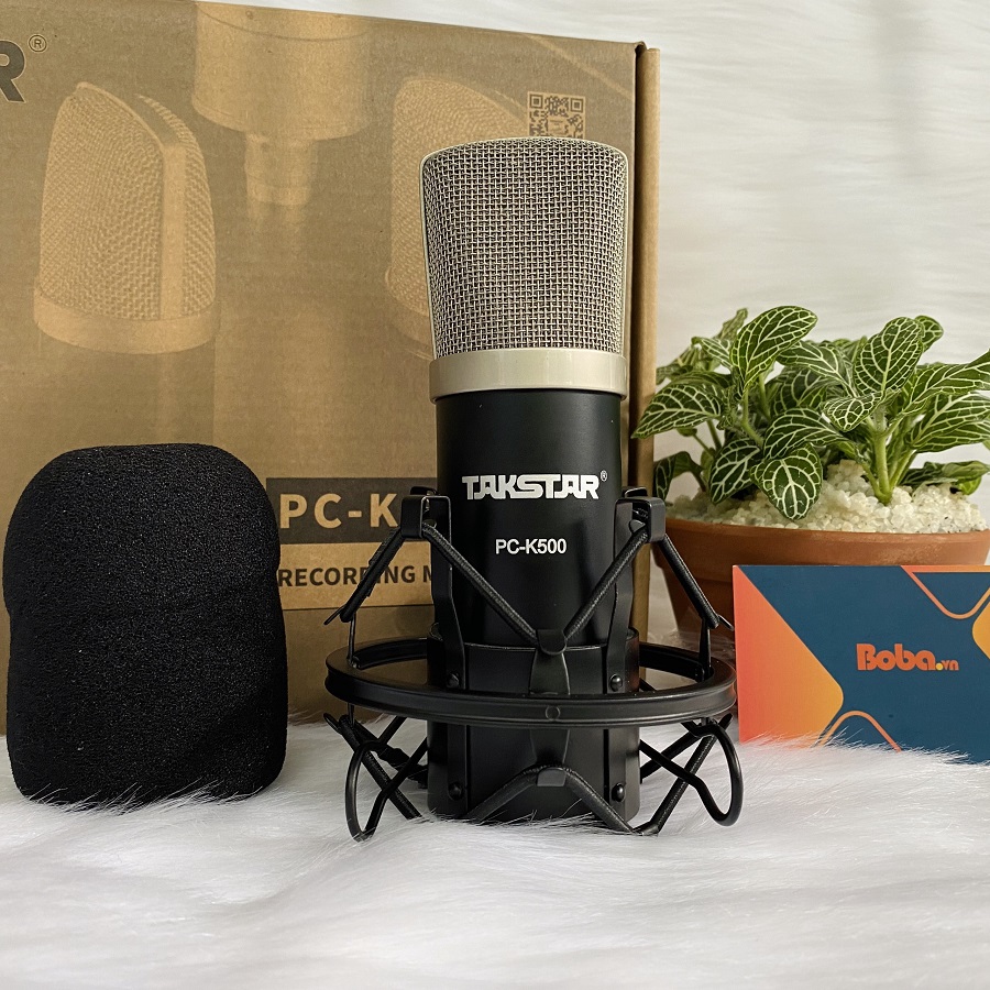 Mic thu âm chuyên nghiệp Takstar PC K500 - Tặng kèm nguồn 48V và 2 dây XLR