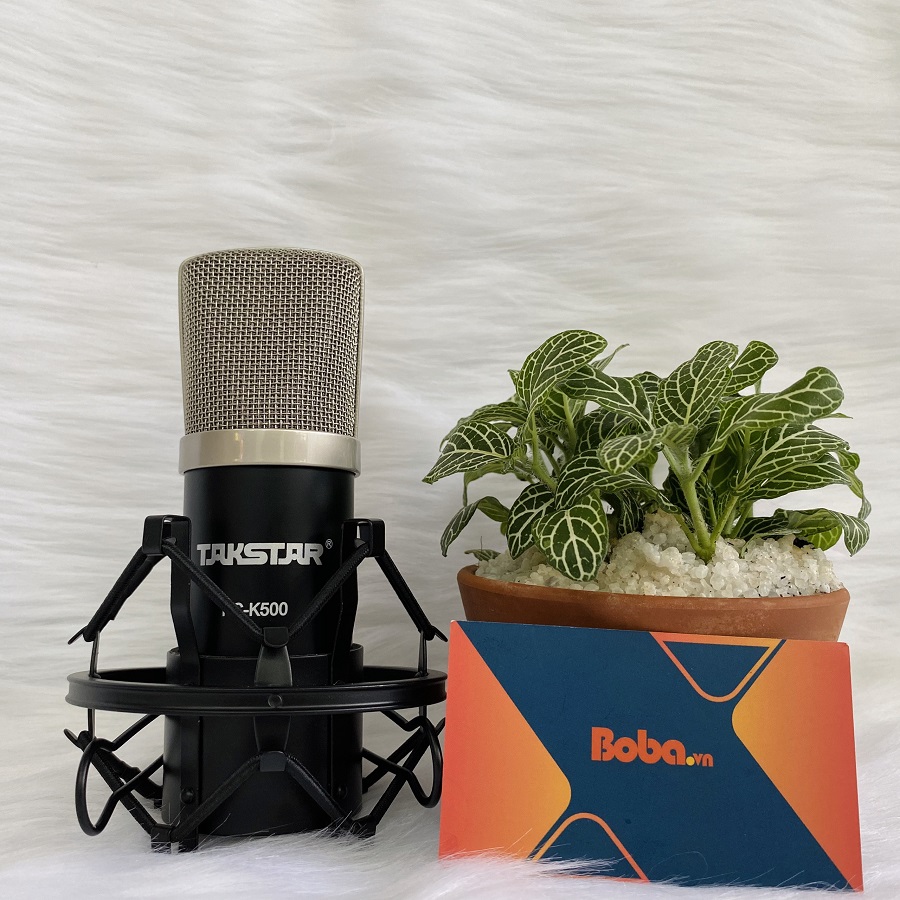 Mic thu âm chuyên nghiệp Takstar PC K500 - Tặng kèm nguồn 48V và 2 dây XLR