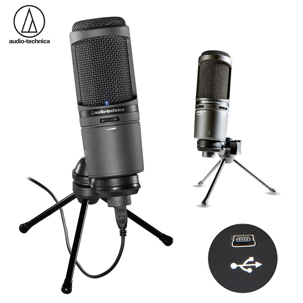 Micro stream game youtube Audio Technica AT2020 cổng USB chính hãng