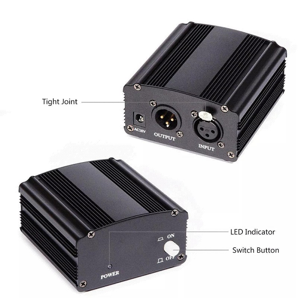 Nguồn cho Micro thu âm Phantom 48V