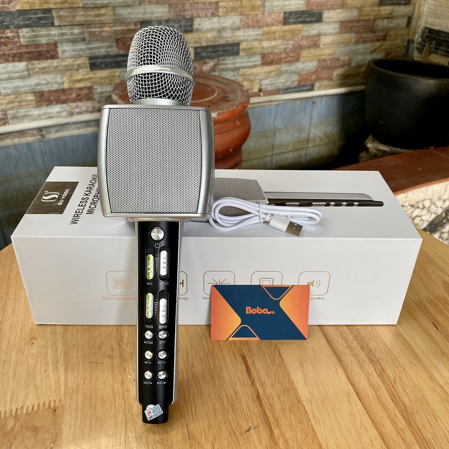 Micro karaoke bluetooth cao cấp SU YOSD YS-92 âm thanh cực đỉnh