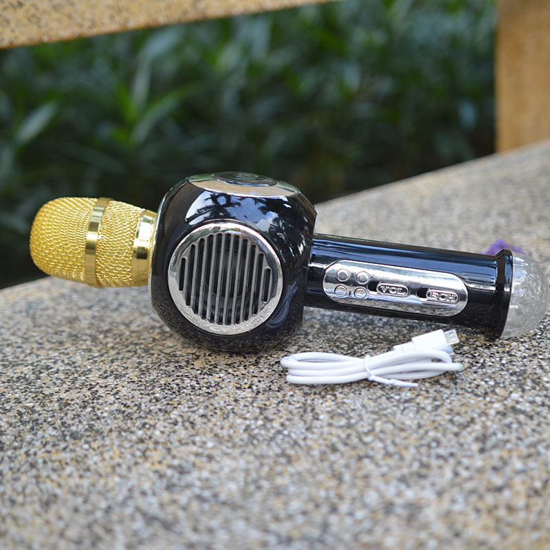 Micro Bluetooth Karaoke M8 - Tích hợp đèn Led Vũ Trường