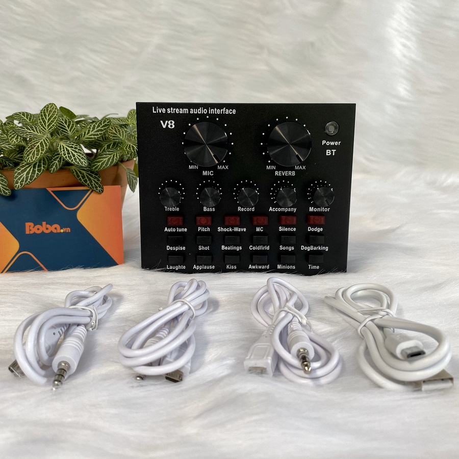 sound card thu âm V8 Autotune chính hãng