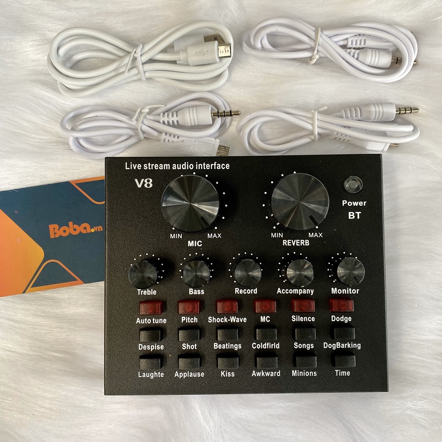 sound card thu âm V8 Autotune chính hãng