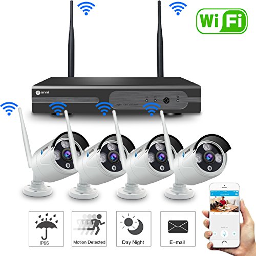 Bộ Camera Wifi HD NVR K96043 - Đầu ghi và 4 mắt camera 960p