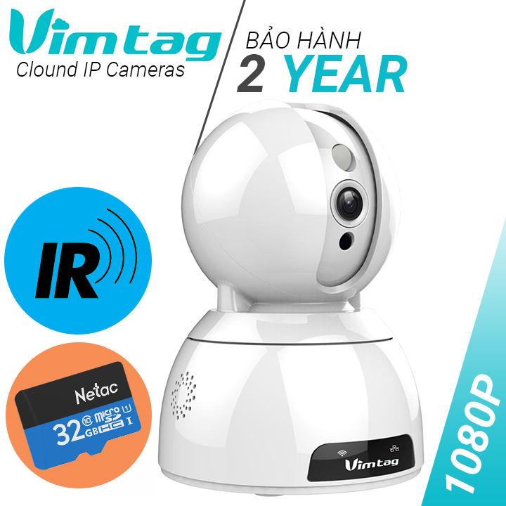 Camera IP 360 độ Vimtag CP2X - FullHD 1080 chuẩn IRCUT bù trừ ánh sáng