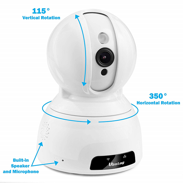 Camera ip 360 Vimtag CP2 - HD 720 báo động từ xa có đàm thoại hai chiều