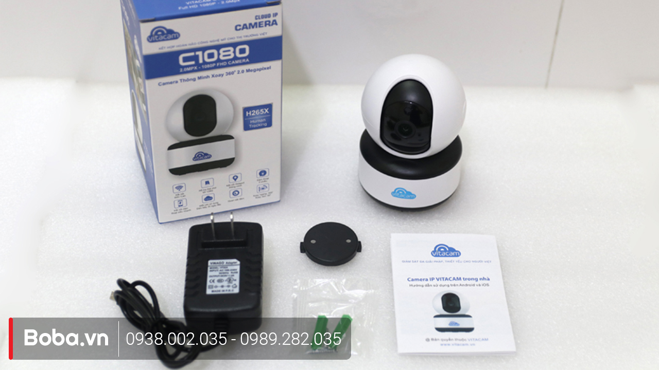 Camera ip Vitacam C1080 - H.265X có quay tracking chuyển động theo người