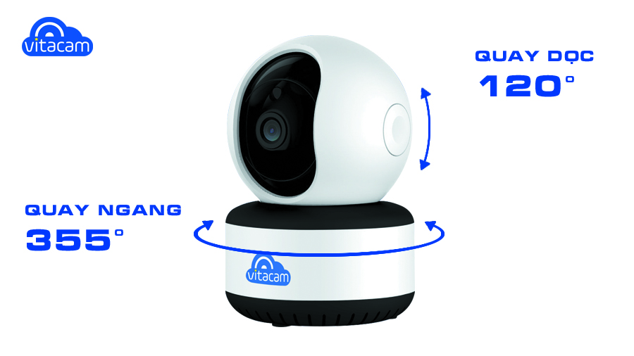 Camera ip Vitacam C1080 - H.265X có quay tracking chuyển động theo người