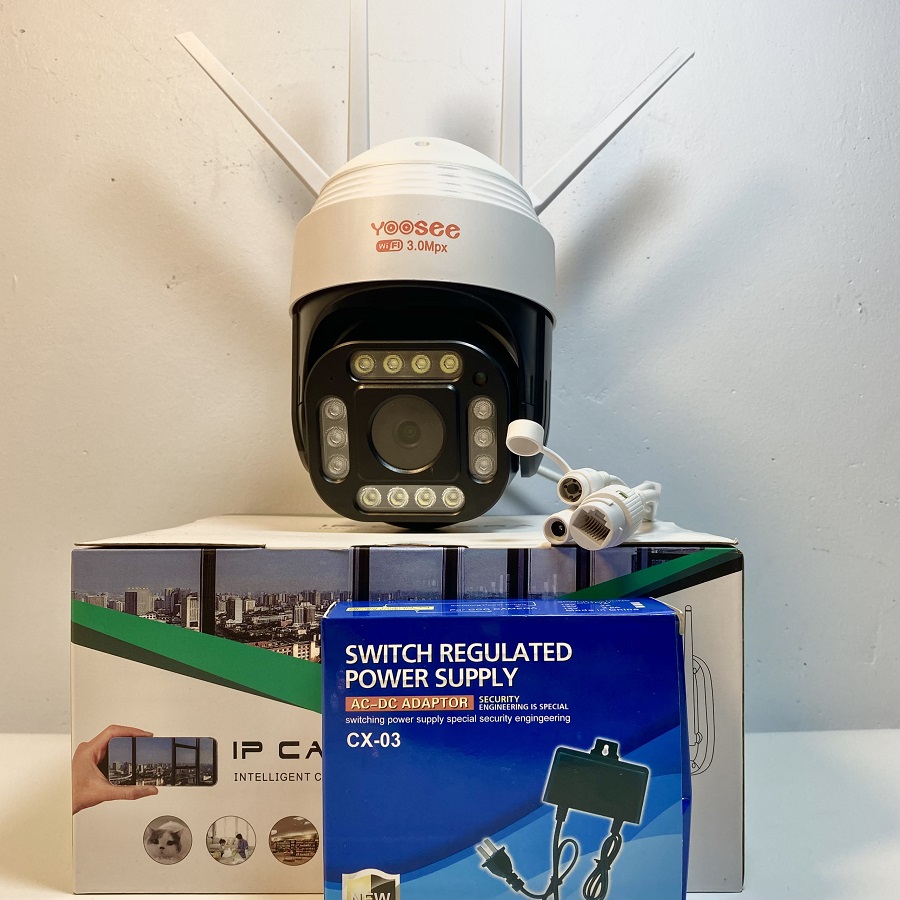 Camera IP Wifi ngoài trời Yoosee 4 râu 3.0MP siêu nét