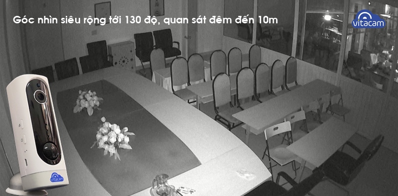 Camera IP Wifi Vitacam BA1080 Full HD1080 tích hợp pin 3000Mah -130 Độ tặng kèm thẻ 32GB