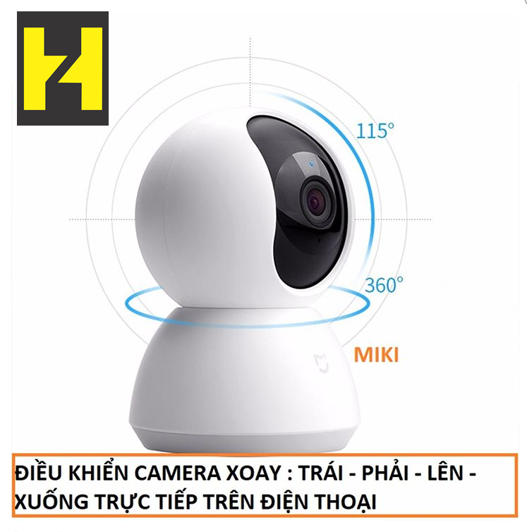 Camera IP Xiaomi Chuangmi xoay 360 độ FullHD 1080