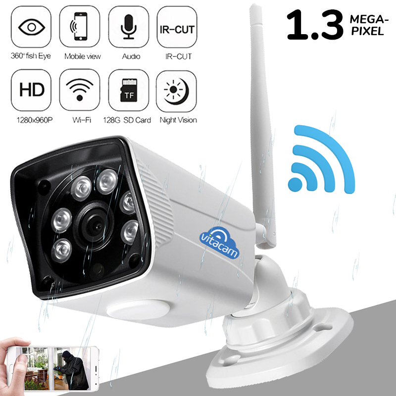 Camera IP ngoài trời Vitacam VB720 - 1.3MP