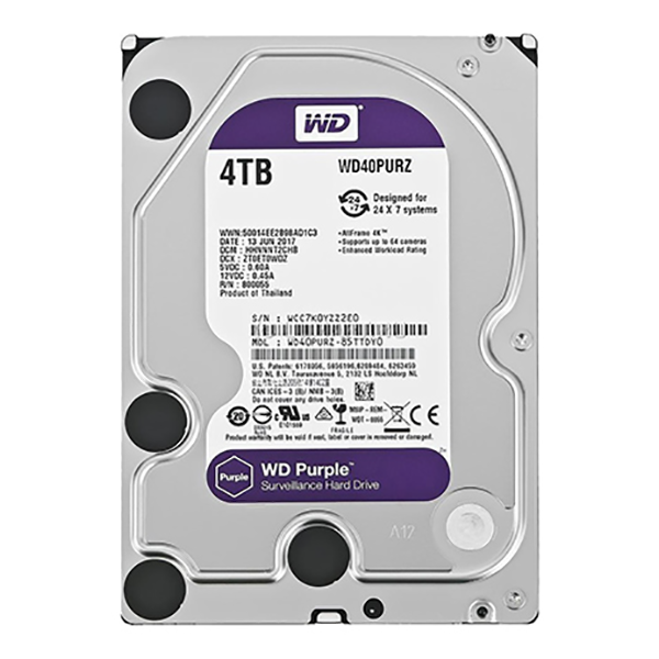 HDD Sata Western 4TB Tím - Dung lượng lớn lưu trữ không giới hạn