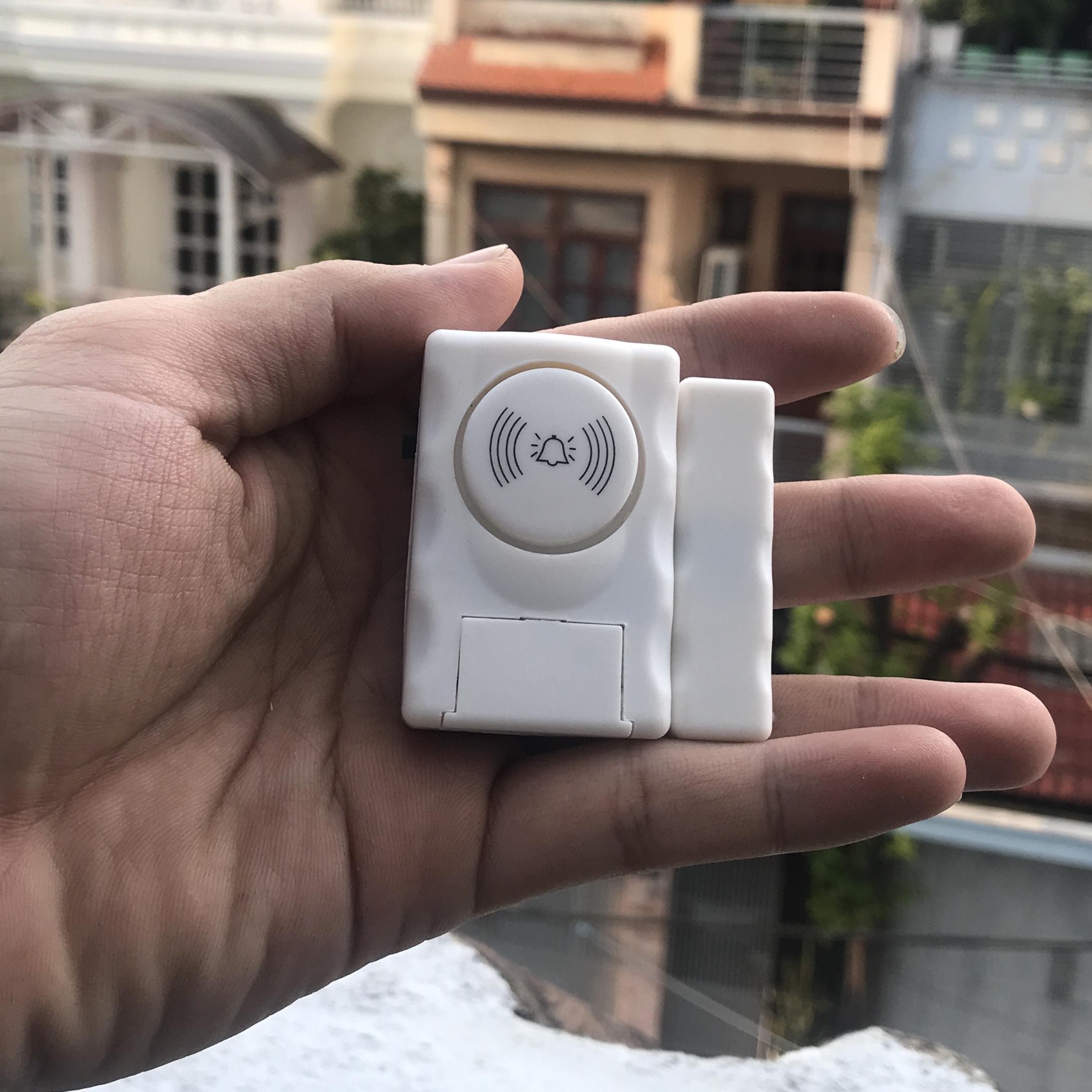 Bộ chuông báo động chống trộm tách cửa HOMELUS MC06 - Không dây