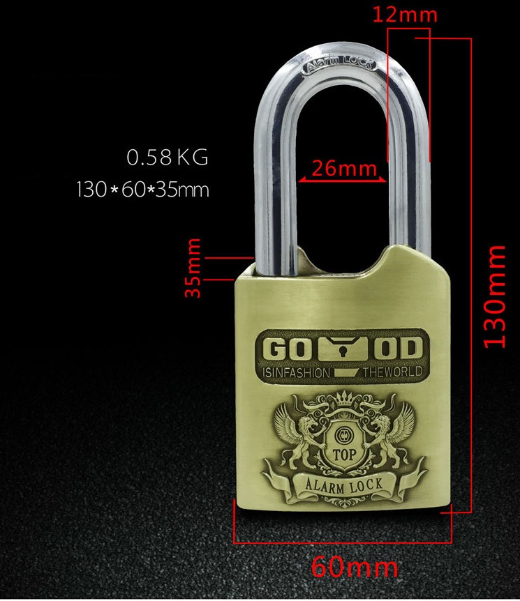 Ổ khóa báo động chống trộm Good Padlock - Chống cắt