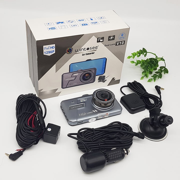 Camera hành trình xe hơi V10plus cảm ứng camera lùi chống nước tiếng Việt