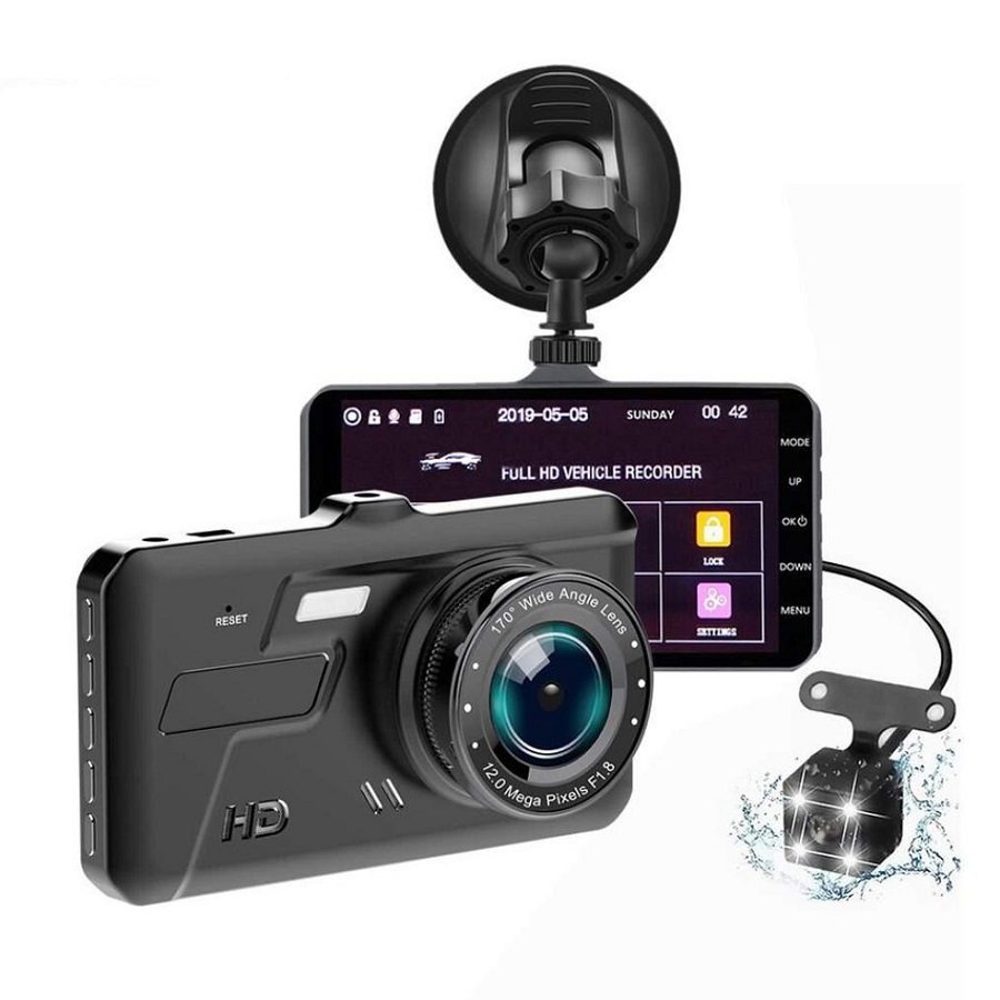 Camera hành trình xe hơi V10plus cảm ứng camera lùi chống nước tiếng Việt