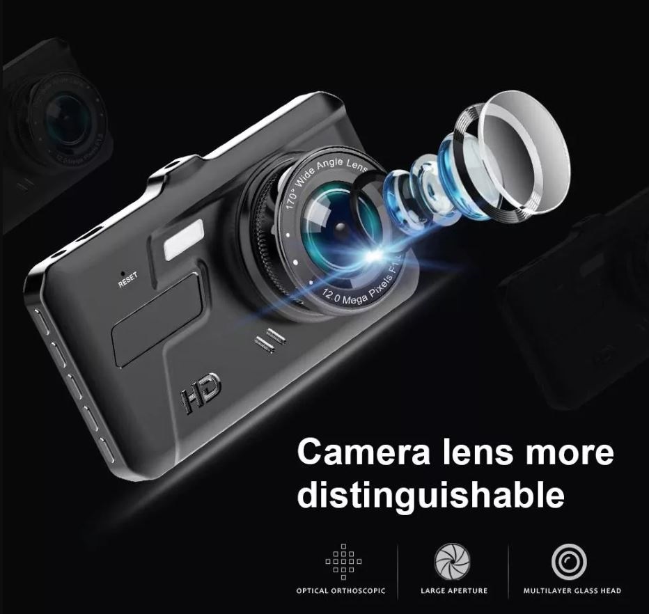 Camera hành trình xe hơi V10plus cảm ứng camera lùi chống nước tiếng Việt