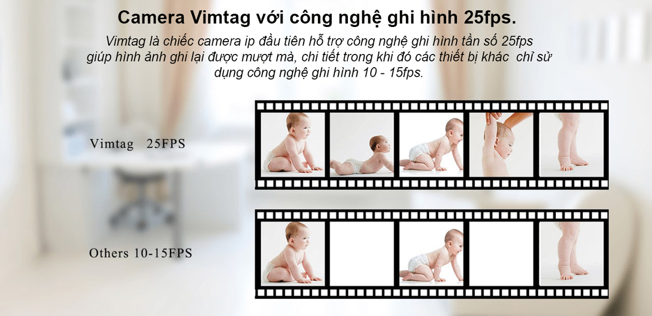 Camera IP wifi Vimtag CM1 - HD 720P
