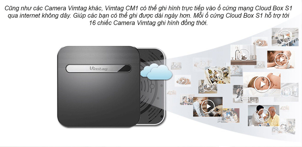 Camera IP wifi Vimtag CM1 - HD 720P