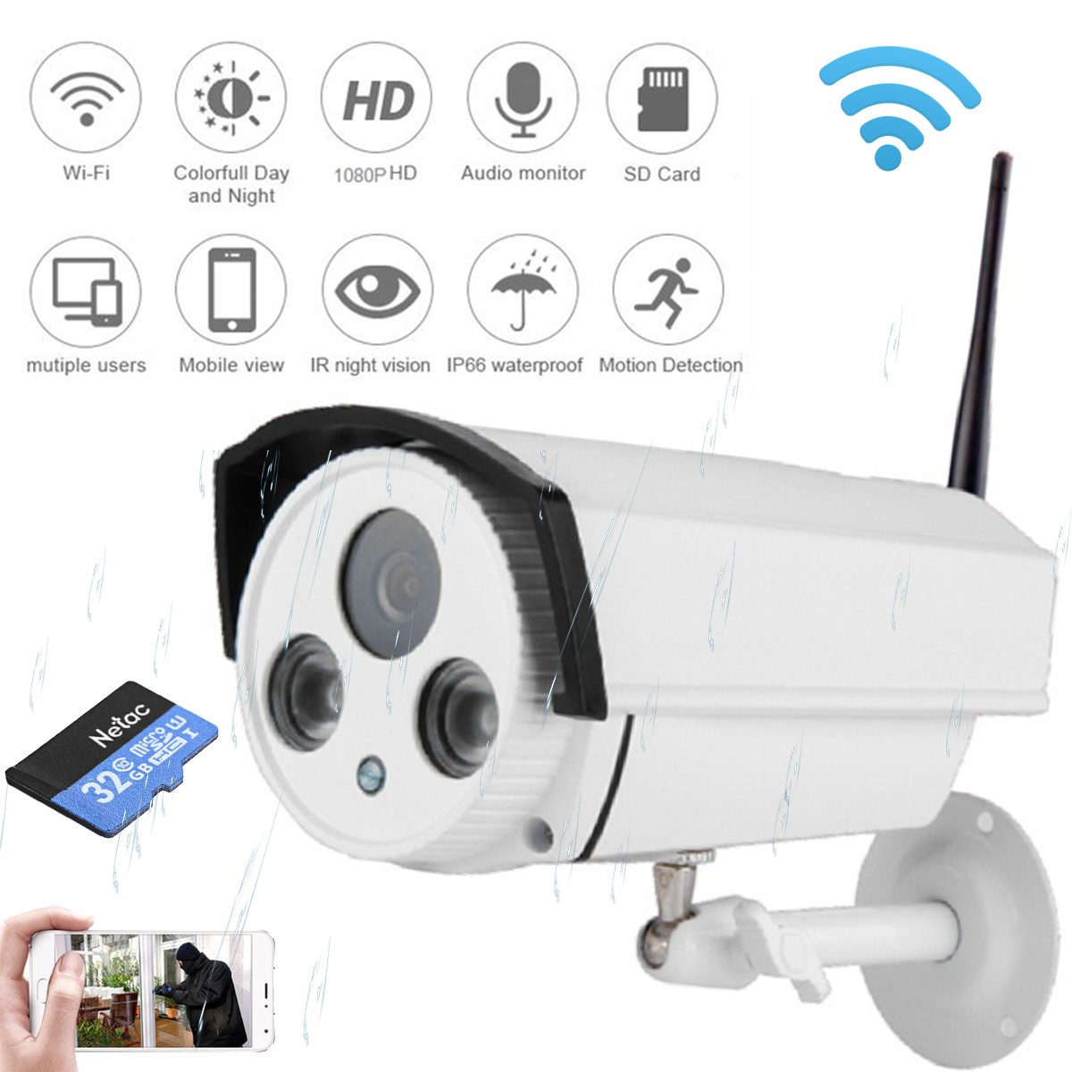 Camera IP ngoài trời Yoosee AB105