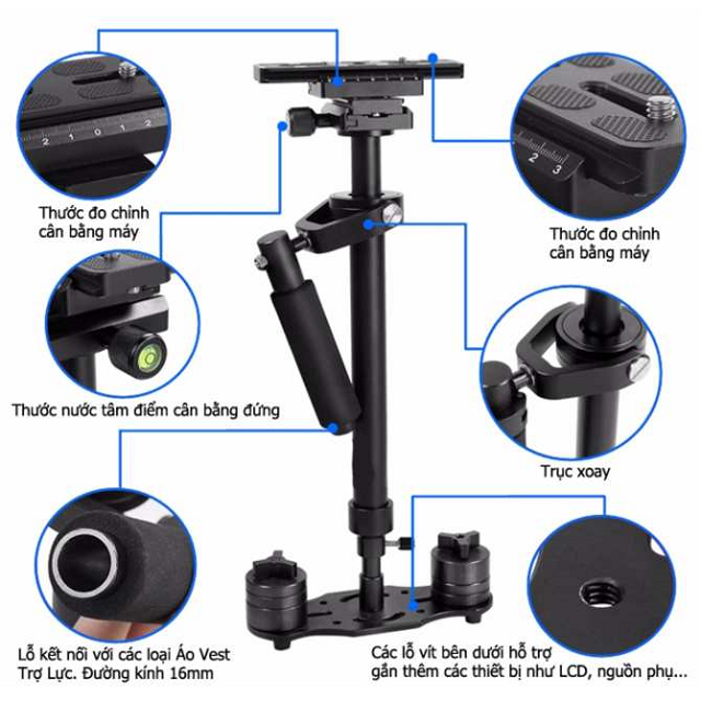 Tay cầm chống rung ổn định cho máy ảnh S40