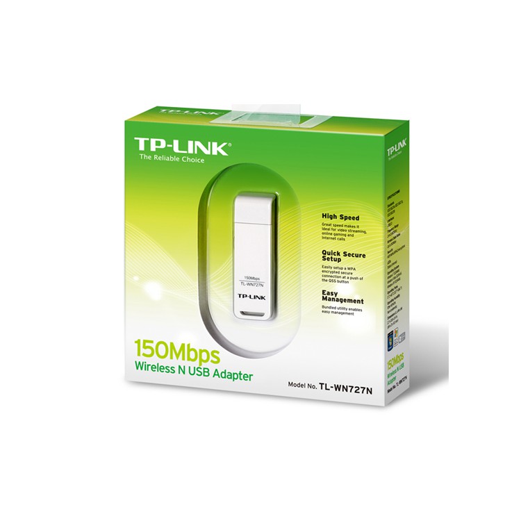 Card Mạng Không Dây TP-Link TL-WN722N Hàng Chính Hãng