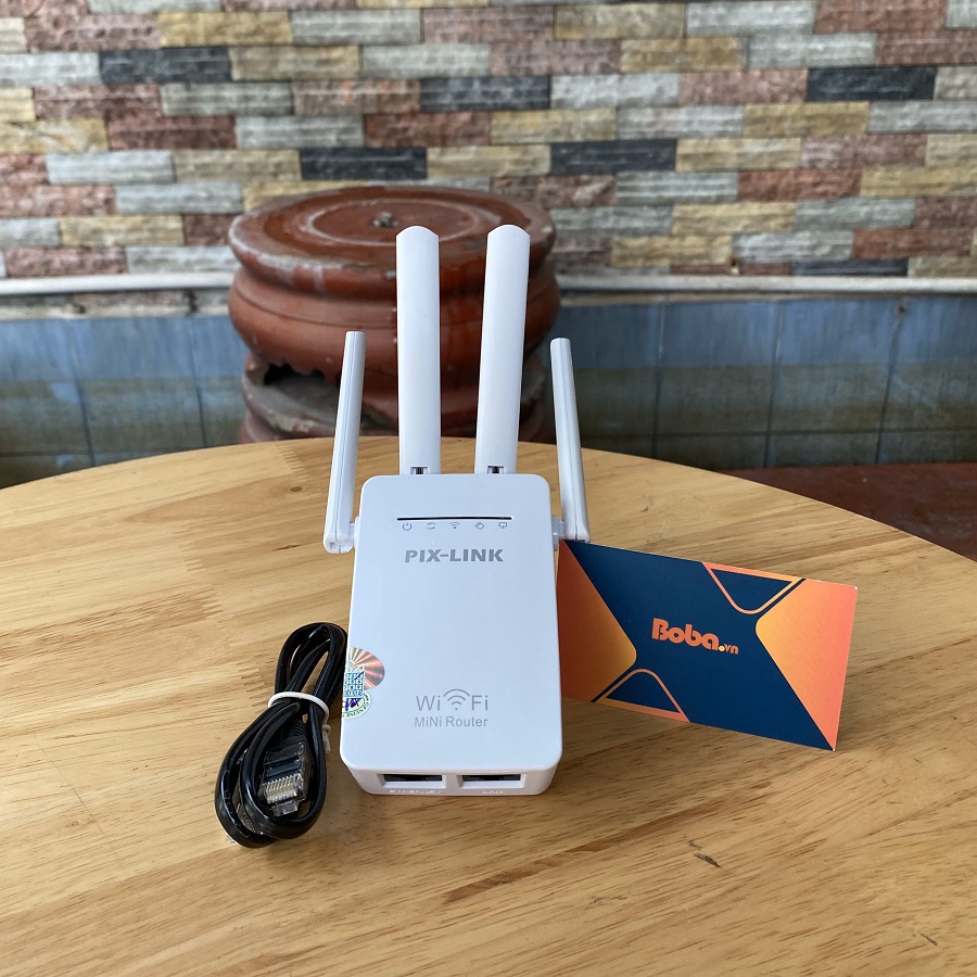 Thiết bị kích sóng wifi PIX-LINK 4 ăng ten LV-WR09