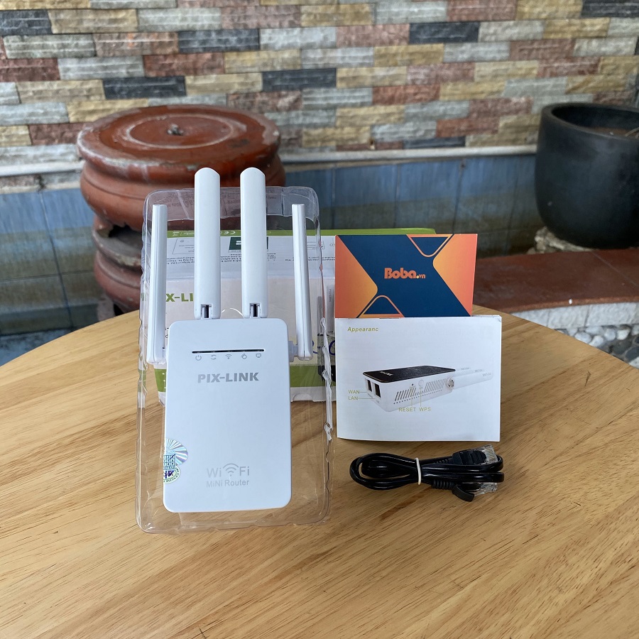 Thiết bị kích sóng wifi PIX-LINK 4 ăng ten LV-WR09