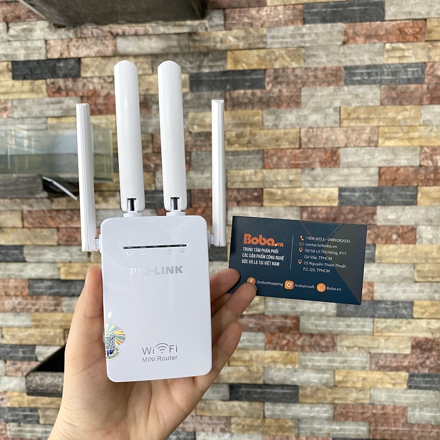 Thiết bị kích sóng wifi PIX-LINK 4 ăng ten LV-WR09