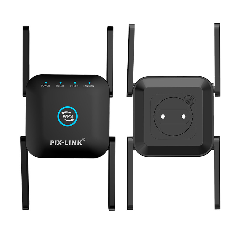 Thiết bị kích sóng wifi PIX-LINK AC24 băng tần kép 2.4G và 5G khuếch đại tín hiệu wifi không dây 1200Mps