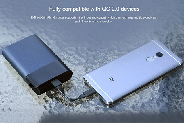 Bộ phát wifi xiaomi Zmi MF885 di dộng từ sim 4G kiêm sạc dự phòng 10.000m