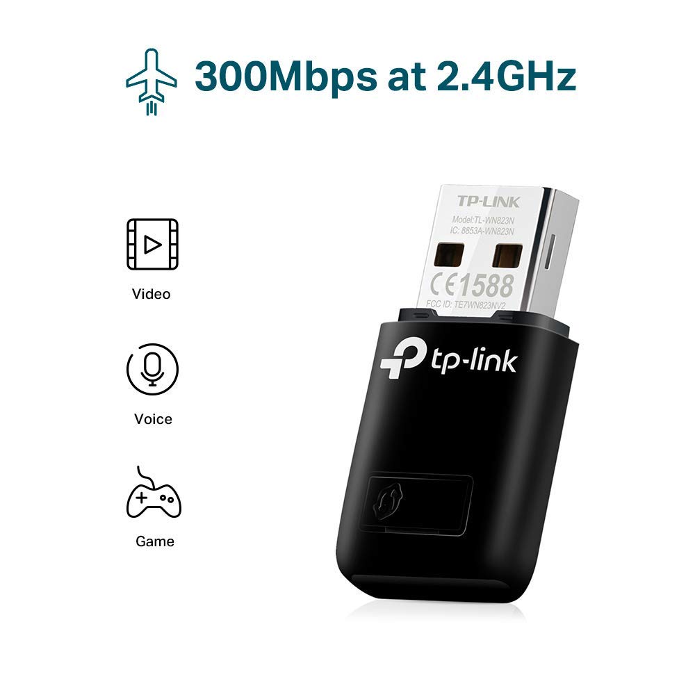 USB thu wifi nano TPlink TL-WN823N tốc độ đạt 300Mbps
