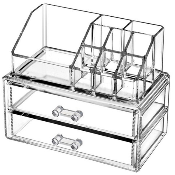 Kệ đựng mỹ phẩm 3 tầng trong suốt