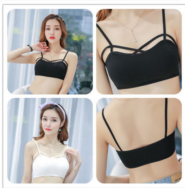 Áo ngực sexy dây đan có mút mỏng