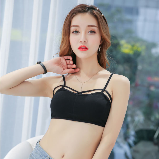 Áo ngực sexy dây đan có mút mỏng