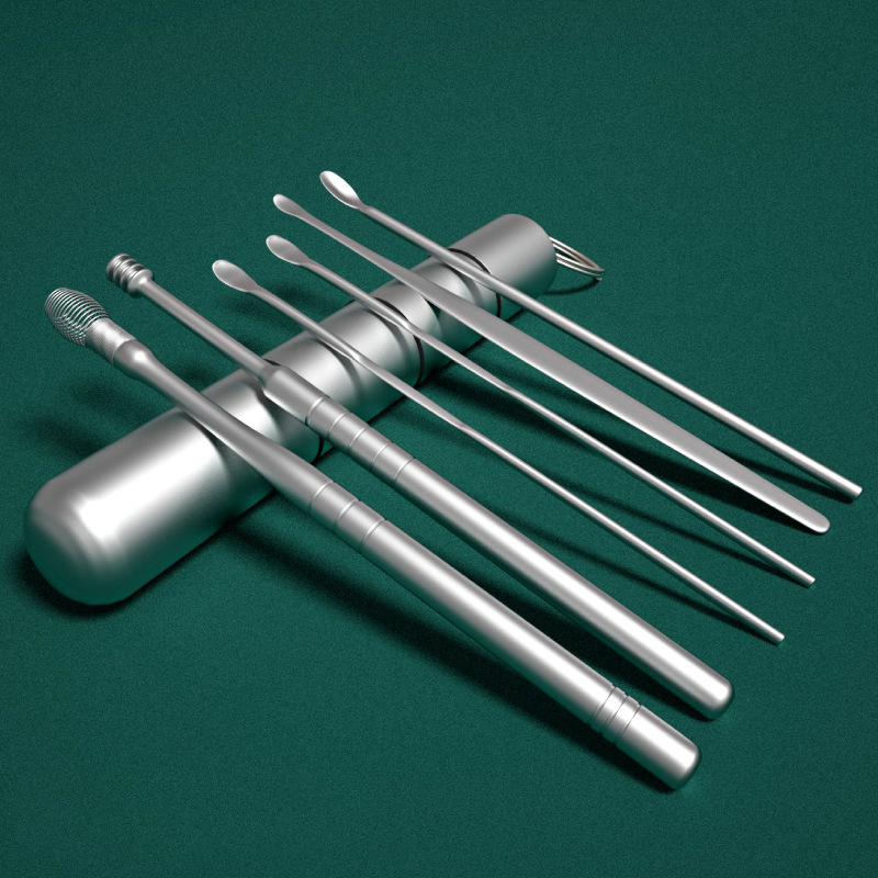 Bộ lấy ráy tay 6 món thép không rỉ