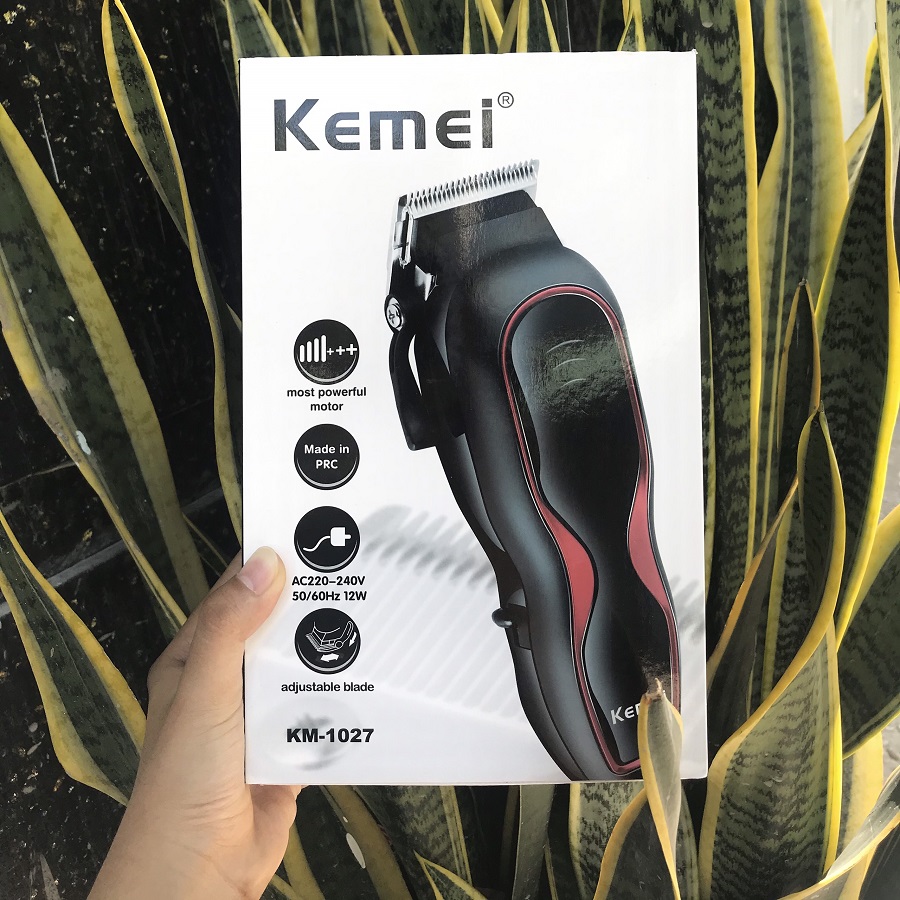 Bô tông đơ có dây Kemei KM-1027 Lưỡi thép carbon siêu bén