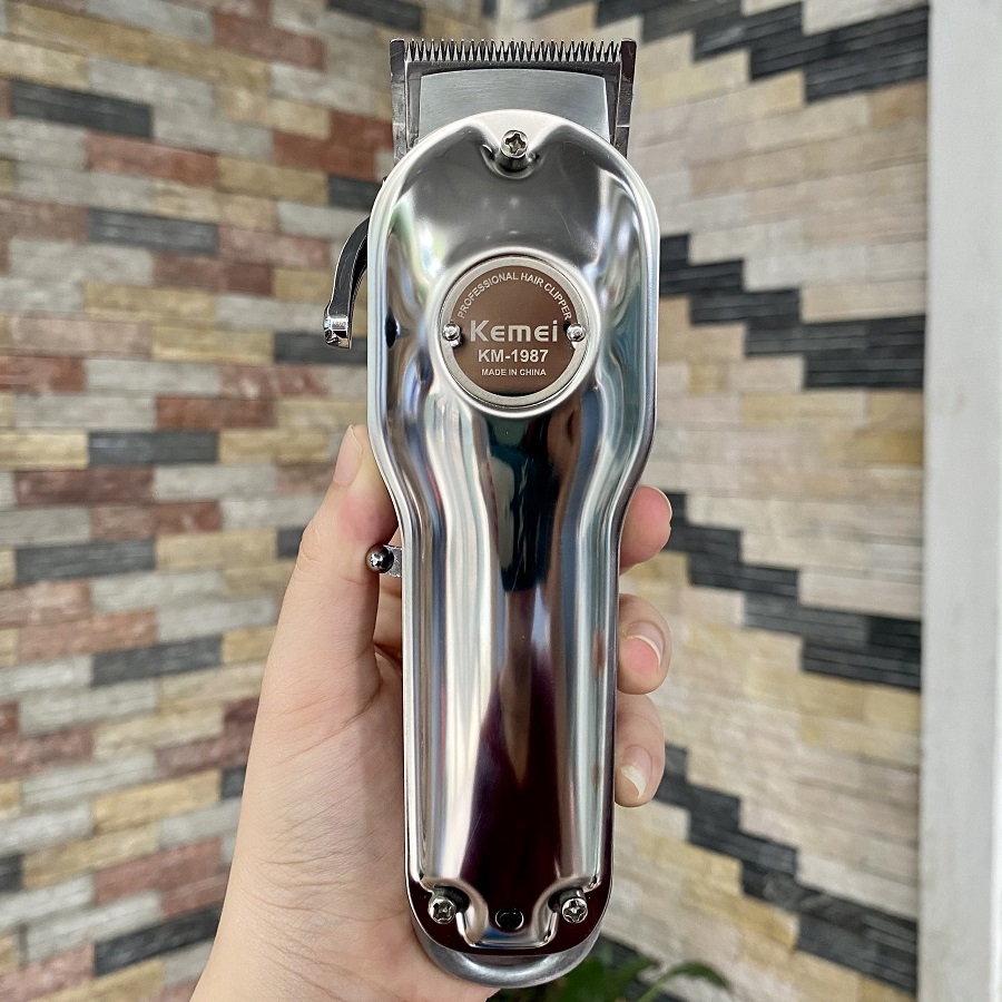 Tông đơ cao cấp pin khỏe Kemei KM1987