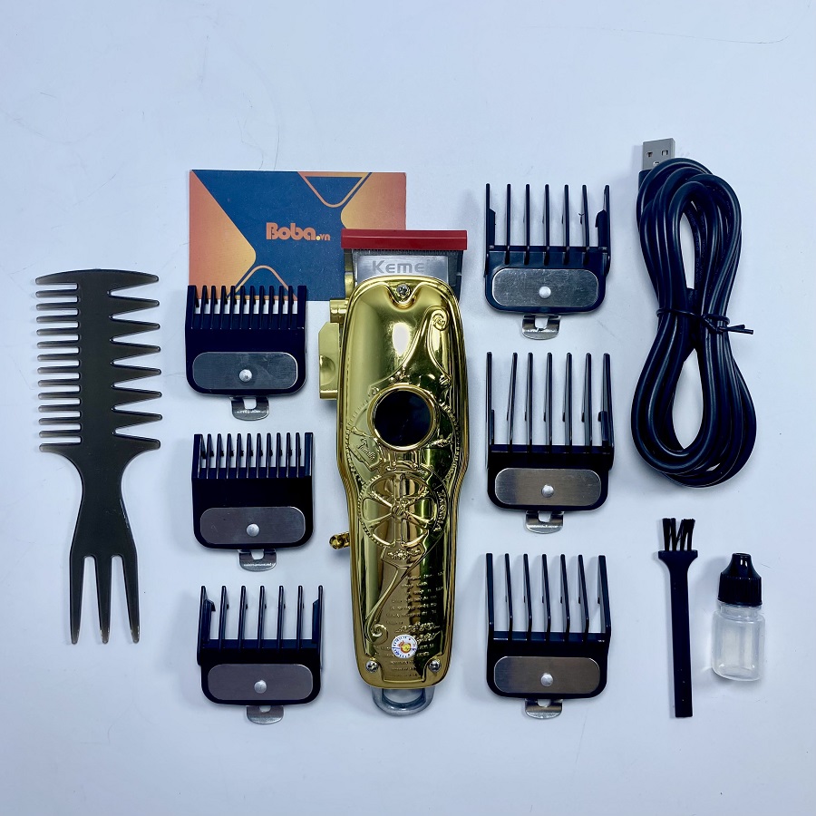 Tông đơ cắt tóc chuyên nghiệp KEMEI họa tiết chính hãng