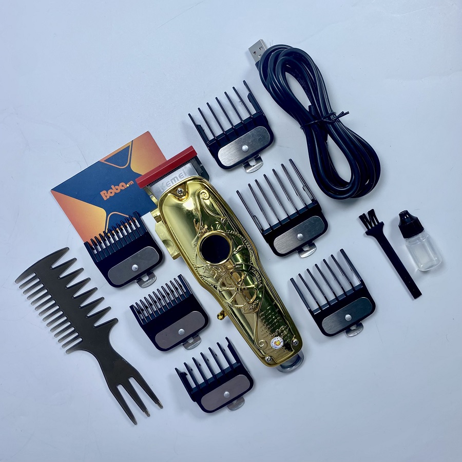 Tông đơ cắt tóc chuyên nghiệp KEMEI họa tiết chính hãng