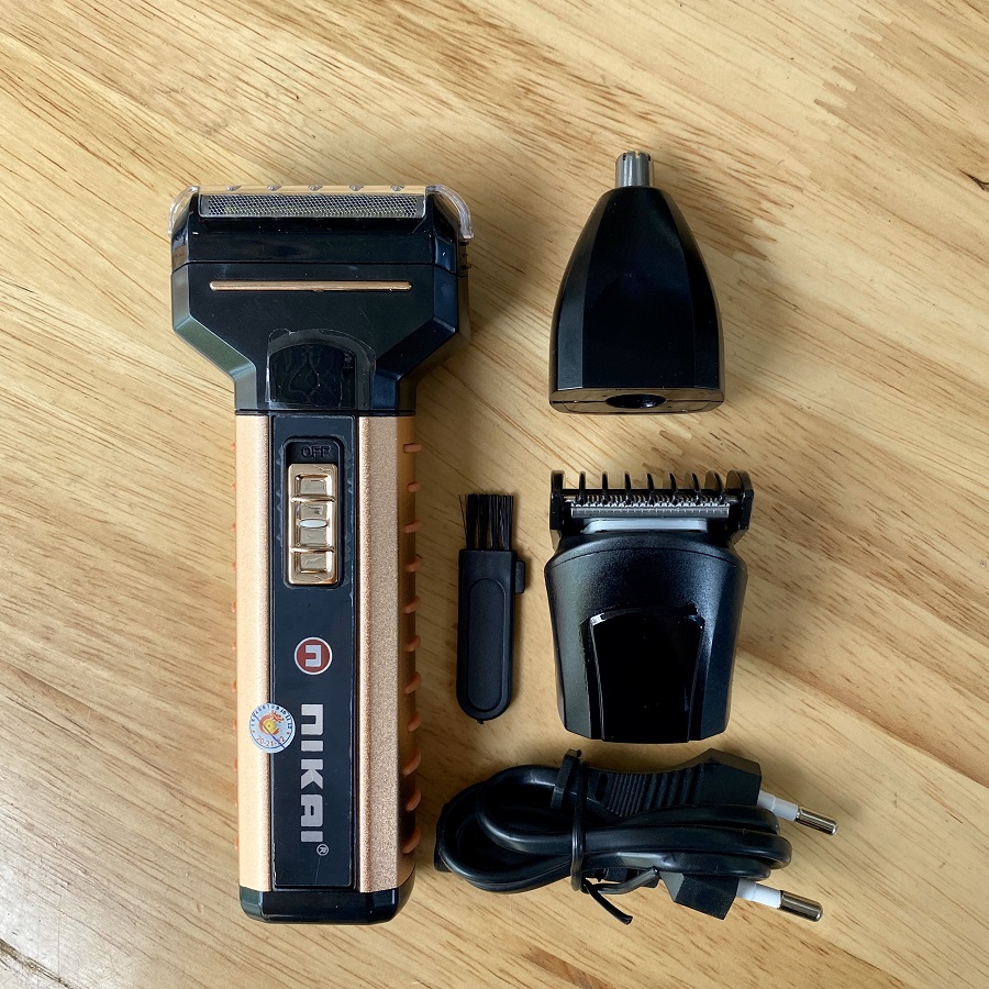 Tông đơ cắt tóc Nikai NK-1087 có ba chế độ cắt tóc cạo râu và cắt lông mũi