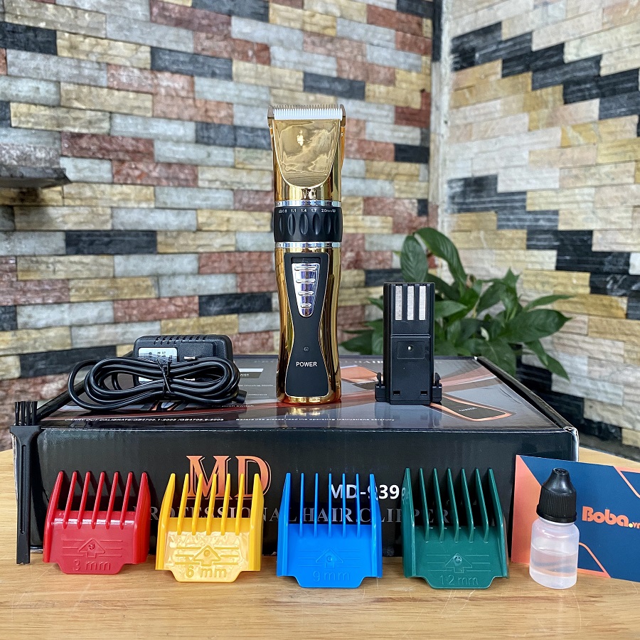 Tông đơ cắt tóc MD 939 lưỡi bằng sứ chuyên cho tiệm tóc