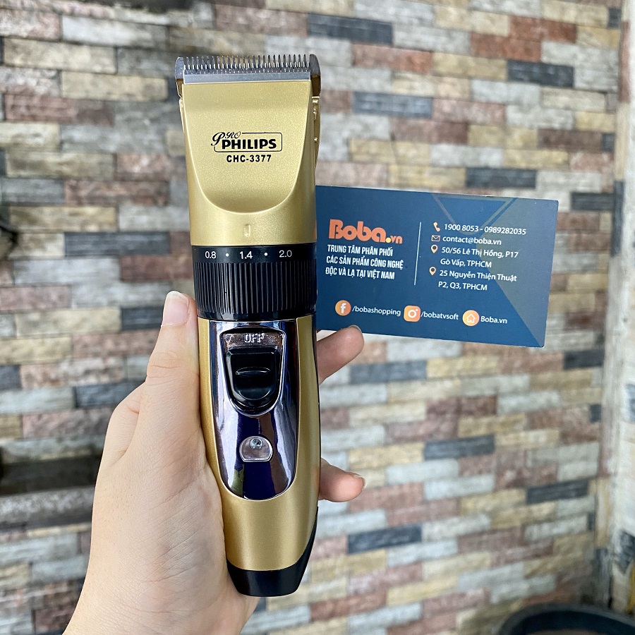 Tông đơ cắt tóc PHILIPS CHC-3377 thế hệ mới 2020 tặng 2 pin