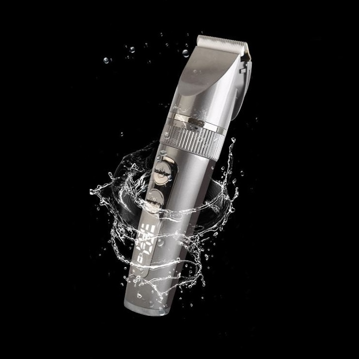 Tông đơ cắt tóc PR-92 màn hình LCD chống thấm nước cao cấp