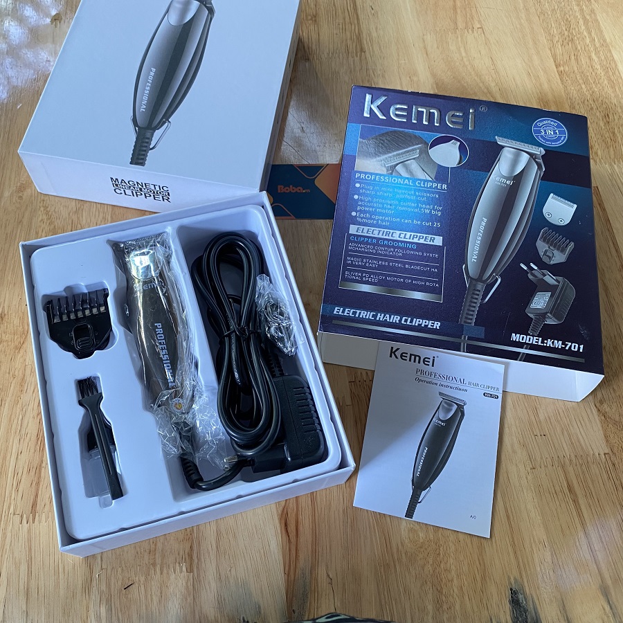 Tông đơ chấn viền có dây Kemei KM 701L siêu êm