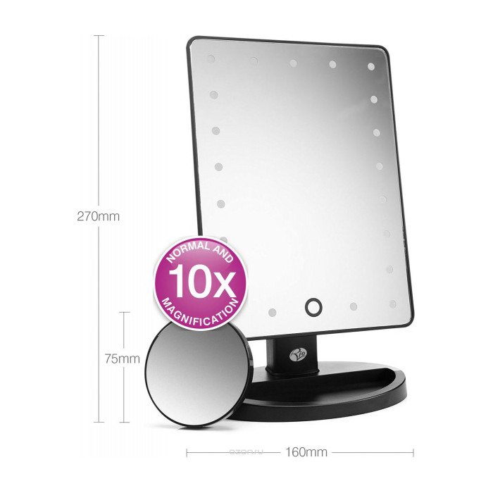 Gương vuông trang điểm gắn đèn Led Rio MMSP