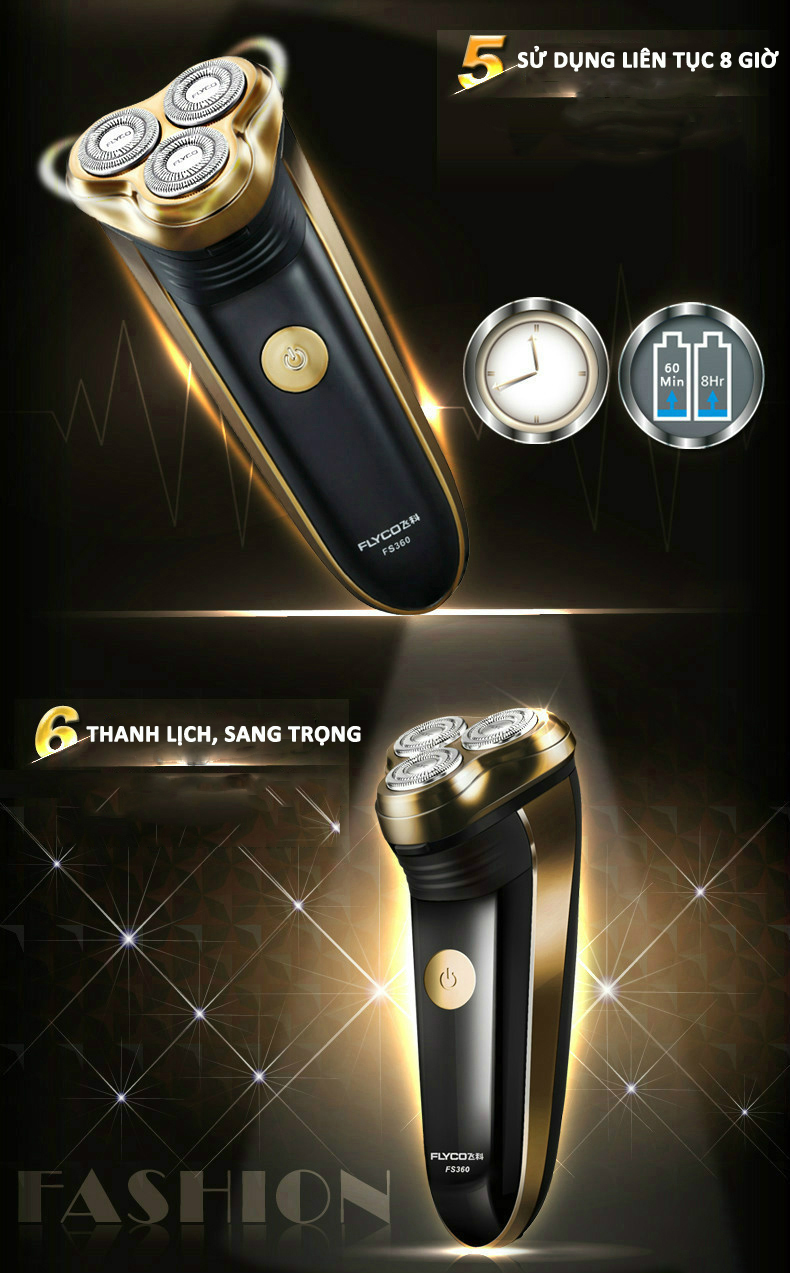 BẢO HÀNH 12 THÁNG Máy cạo râu Flyco FS360 chính hãng